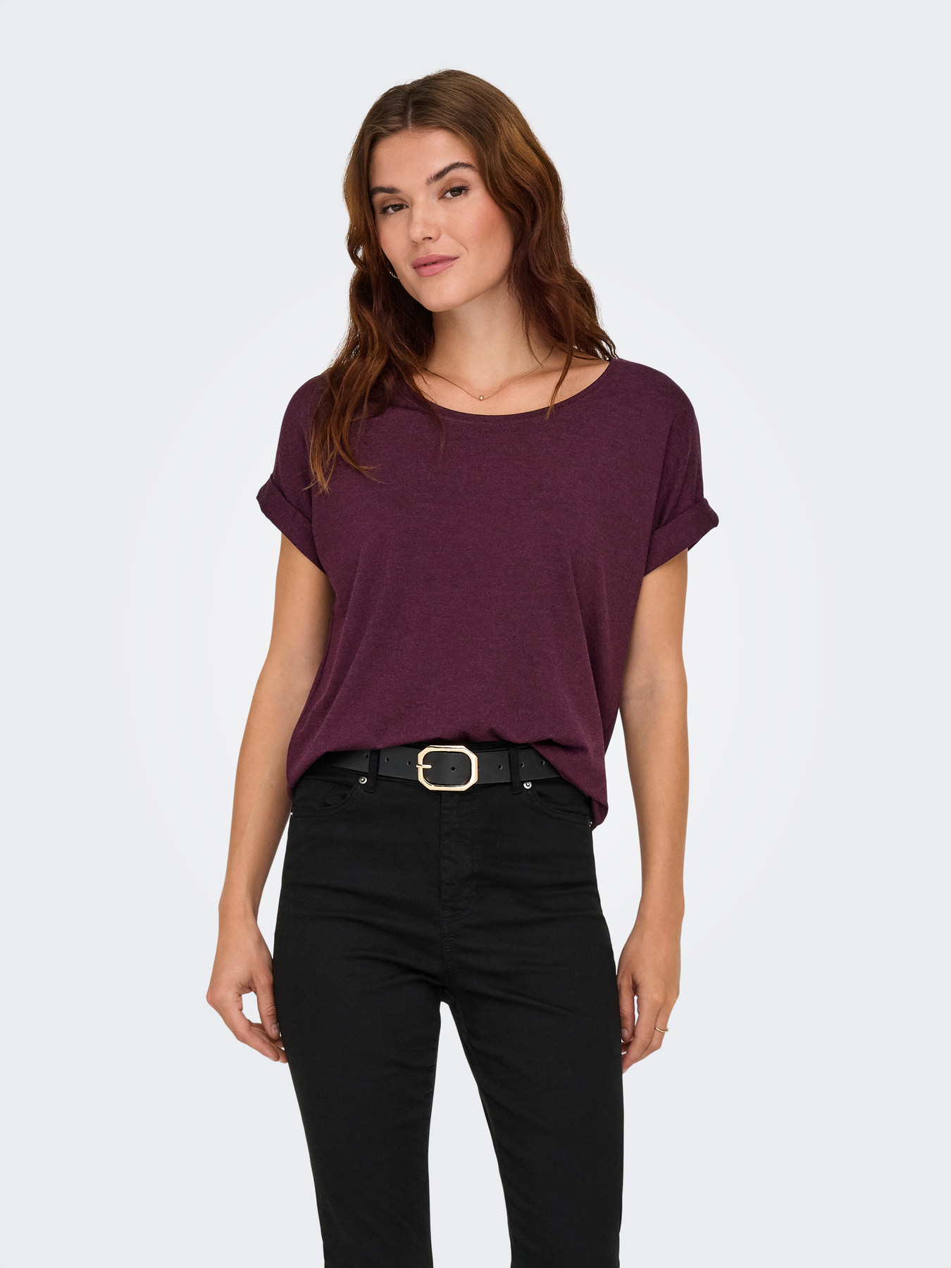 ONLMOSTER S/S O-NECK TOP Winetasting - Bild 3
