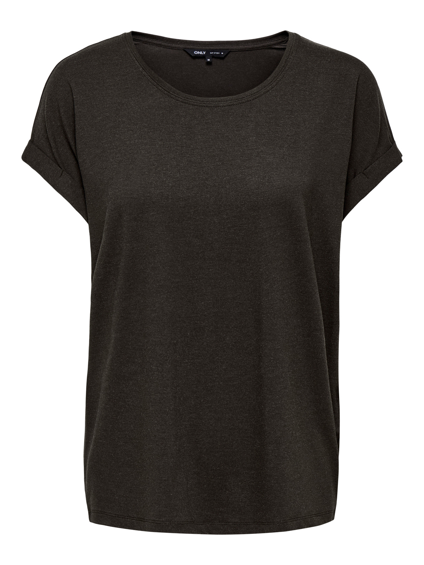 ONLMOSTER S/S O-NECK TOP Java Melange