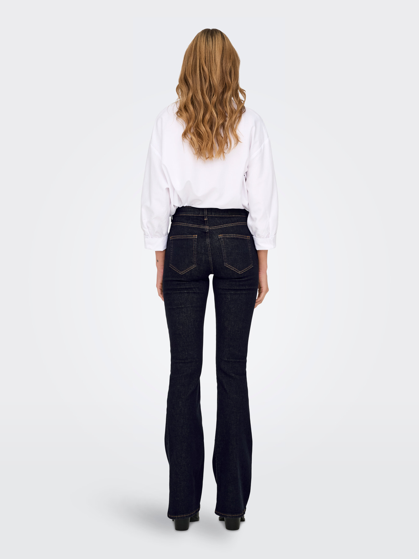 ONLBLUSH MID FLARED STAYBLUE Dark Blue Denim - Bild 7