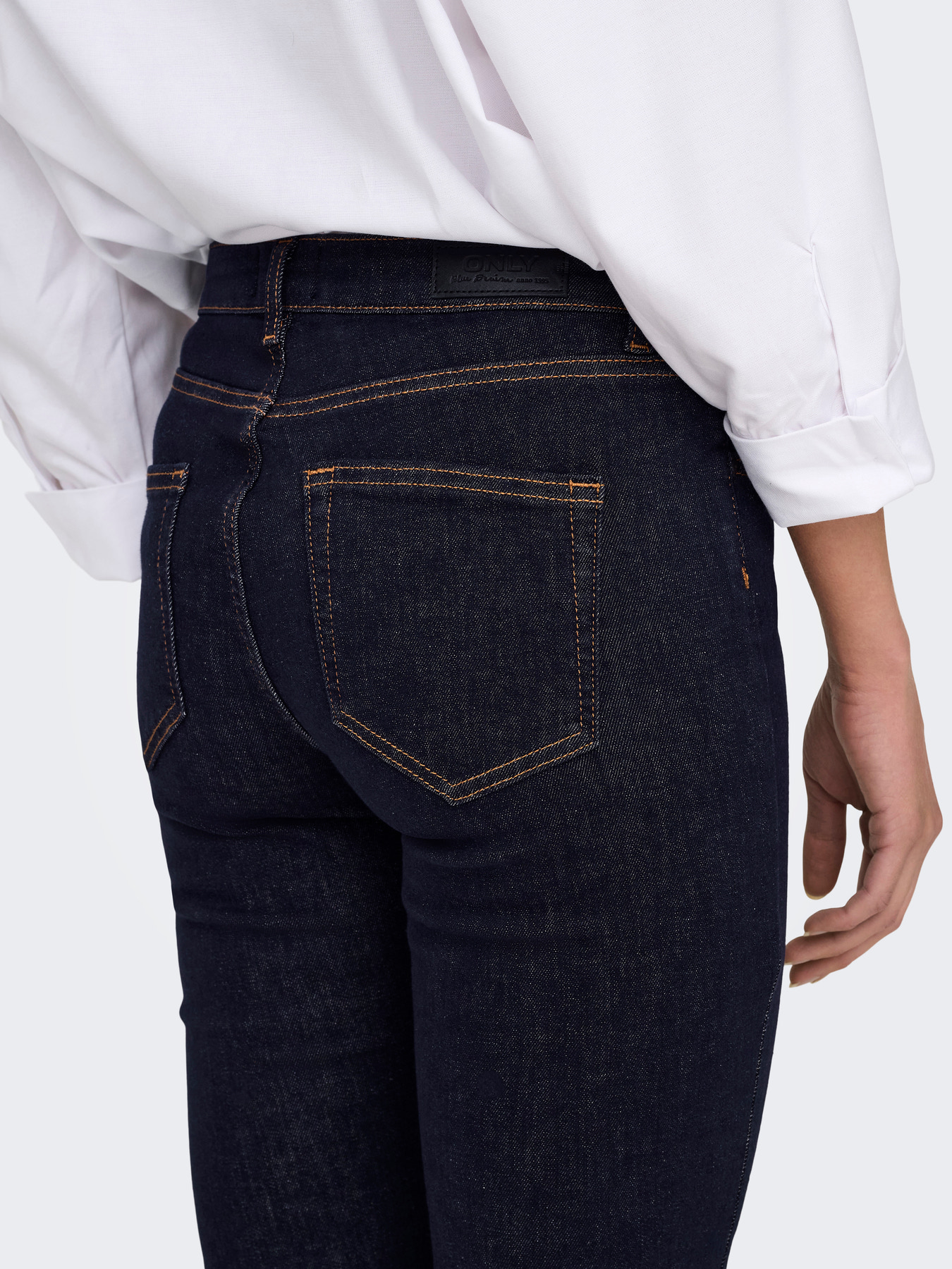 ONLBLUSH MID FLARED STAYBLUE Dark Blue Denim - Bild 5