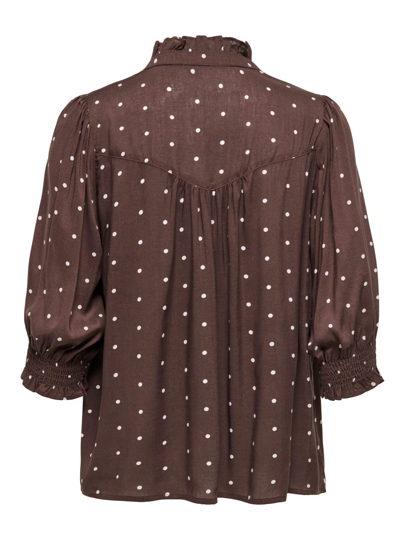 ONLRAYA 3/4 SHIRT Deep Mahogany Dots - Bild 2