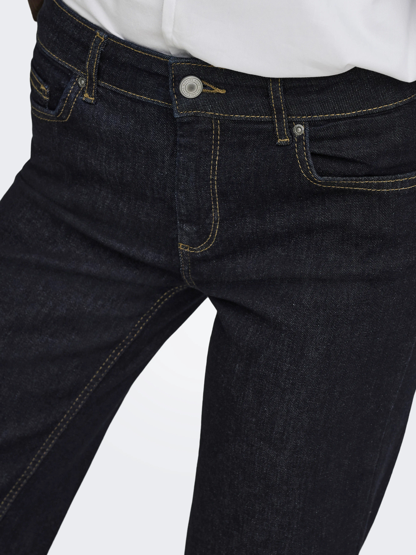 ONLBLUSH MID STRAIGHT DENIM Dark Blue Denim Rinse - Bild 6