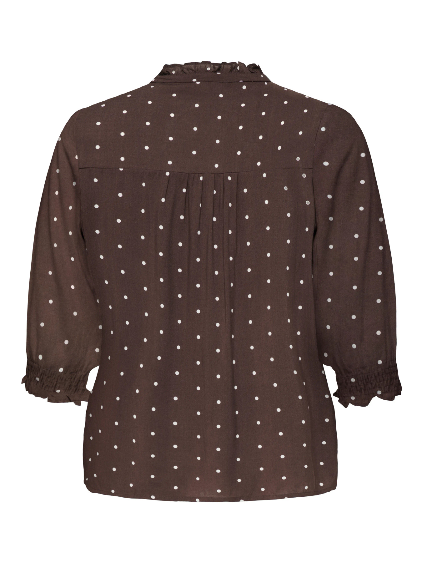 CARRAYA 3/4 SHIRT Deep Mahogany Dots - Bild 2