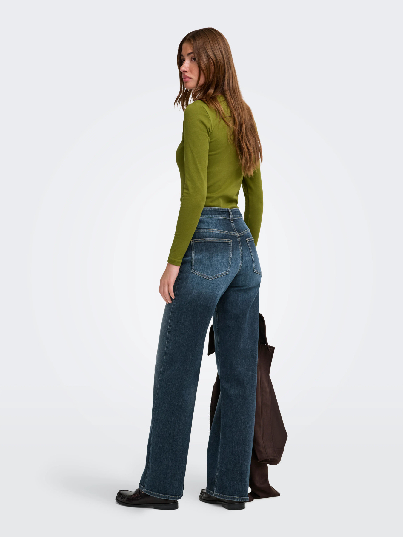ONLMADISON BLUSH HW WIDE DNM Dark Blue Denim - Bild 7