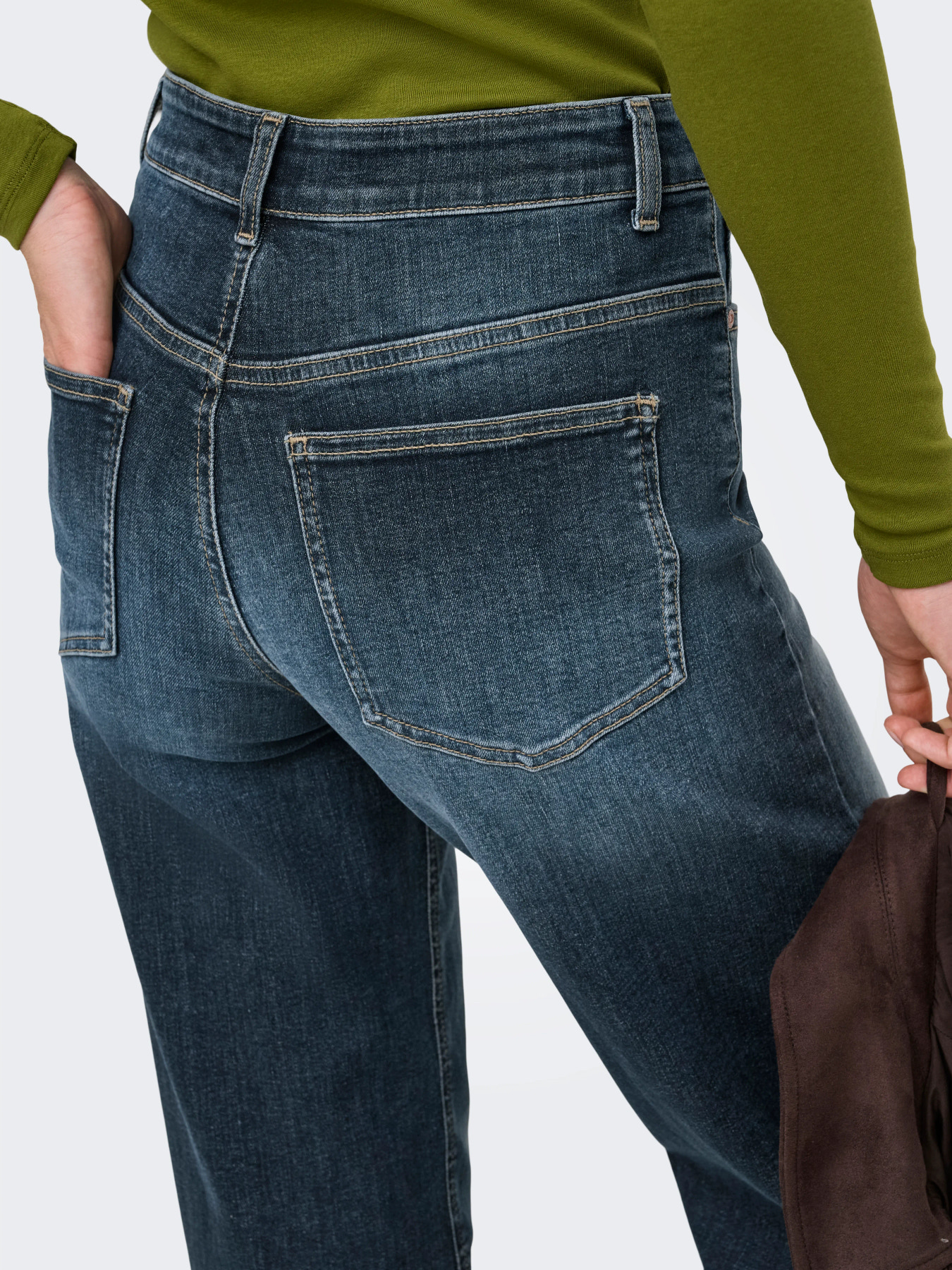 ONLMADISON BLUSH HW WIDE DNM Dark Blue Denim - Bild 6