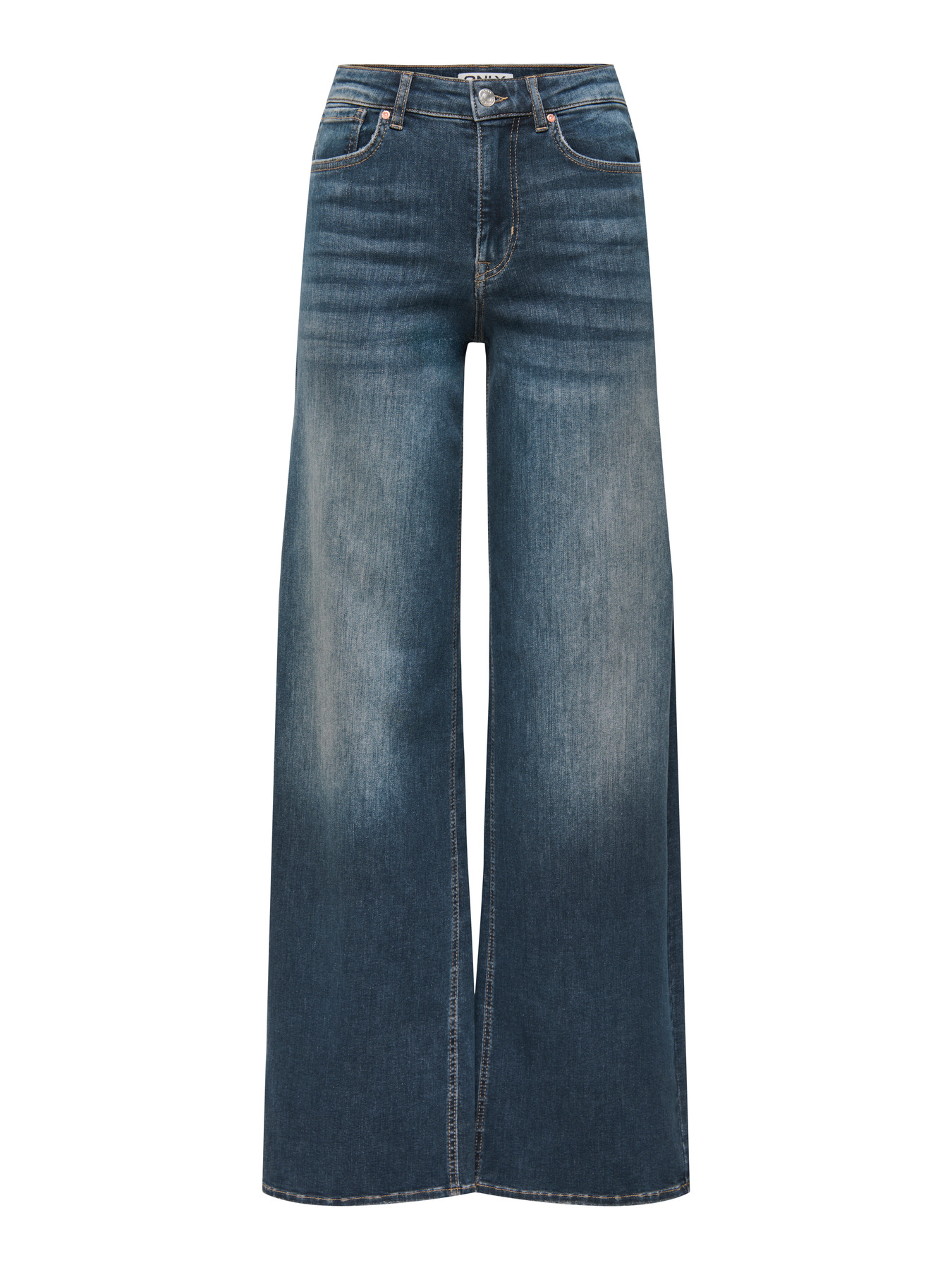 ONLMADISON BLUSH HW WIDE DNM Dark Blue Denim