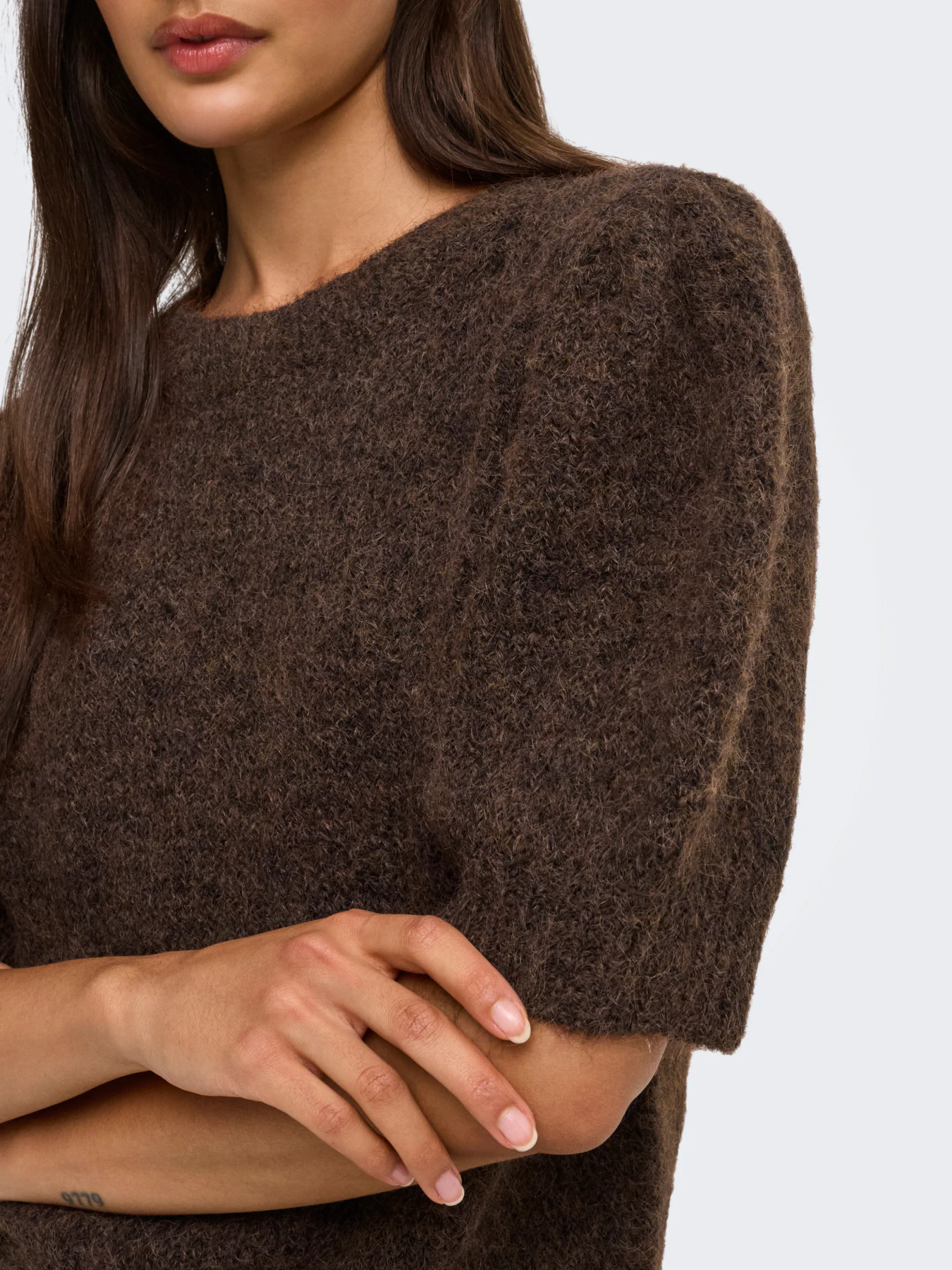 ONLNELLIE SS O-NECK Coffee Bean - Bild 5