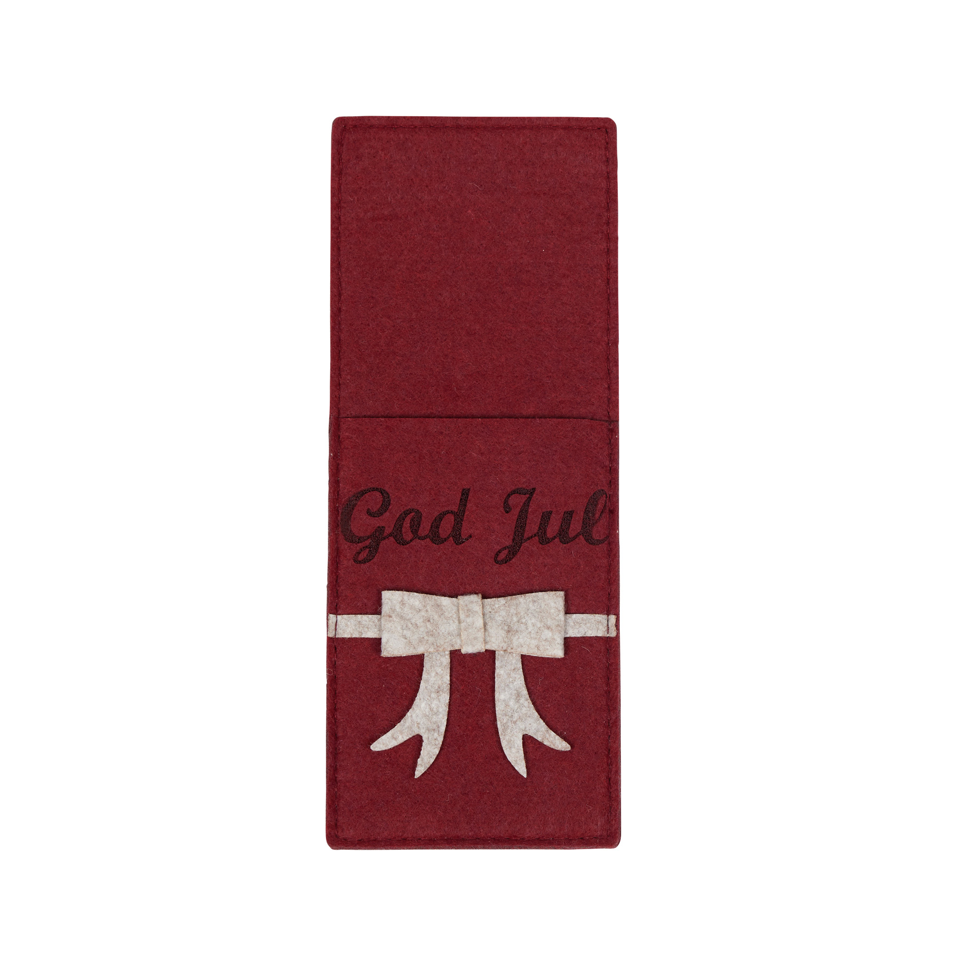 Bestickhållare God Jul 4-Pack Röd