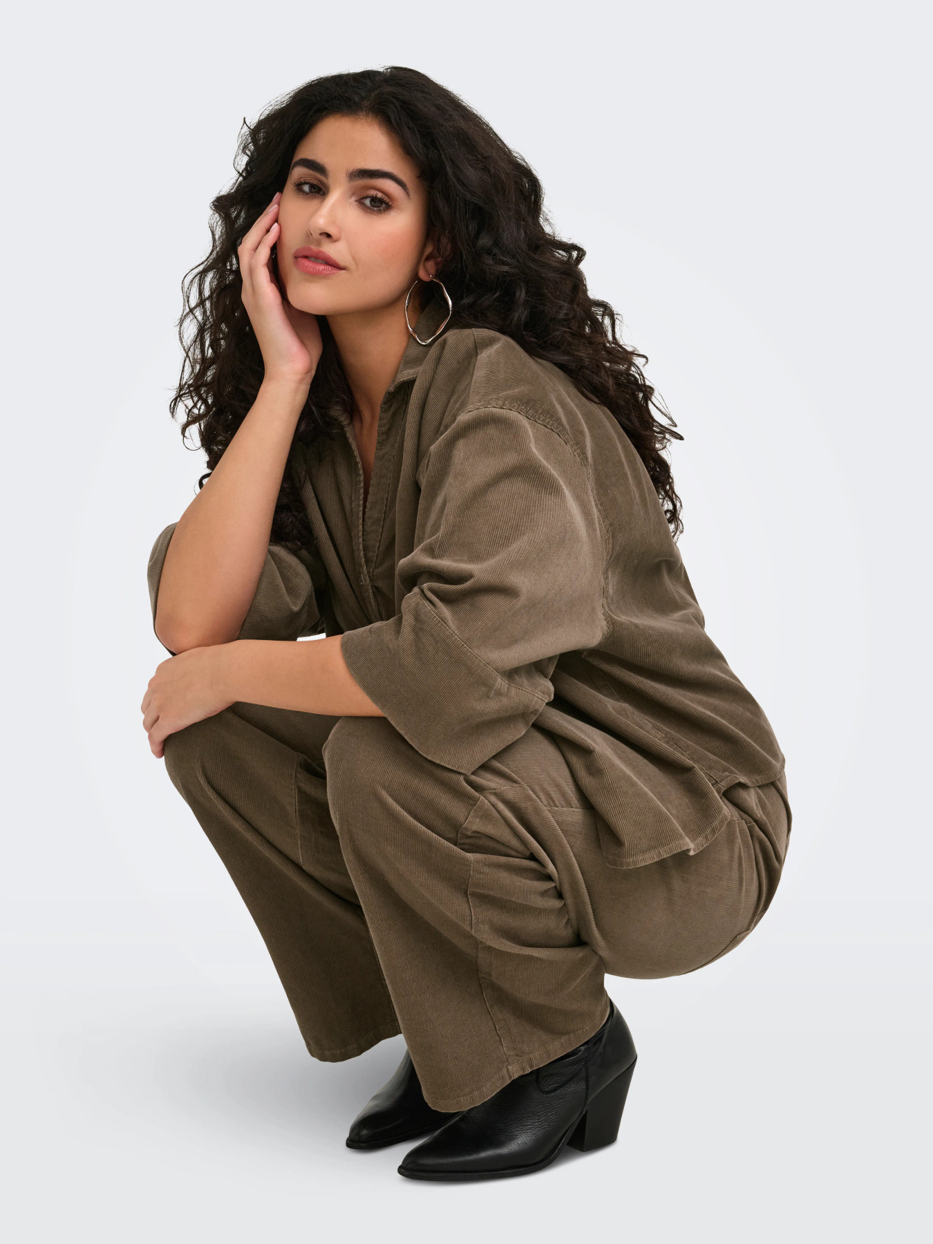 CARNESSA 3/4 CORD SHIRT Walnut - Bild 7