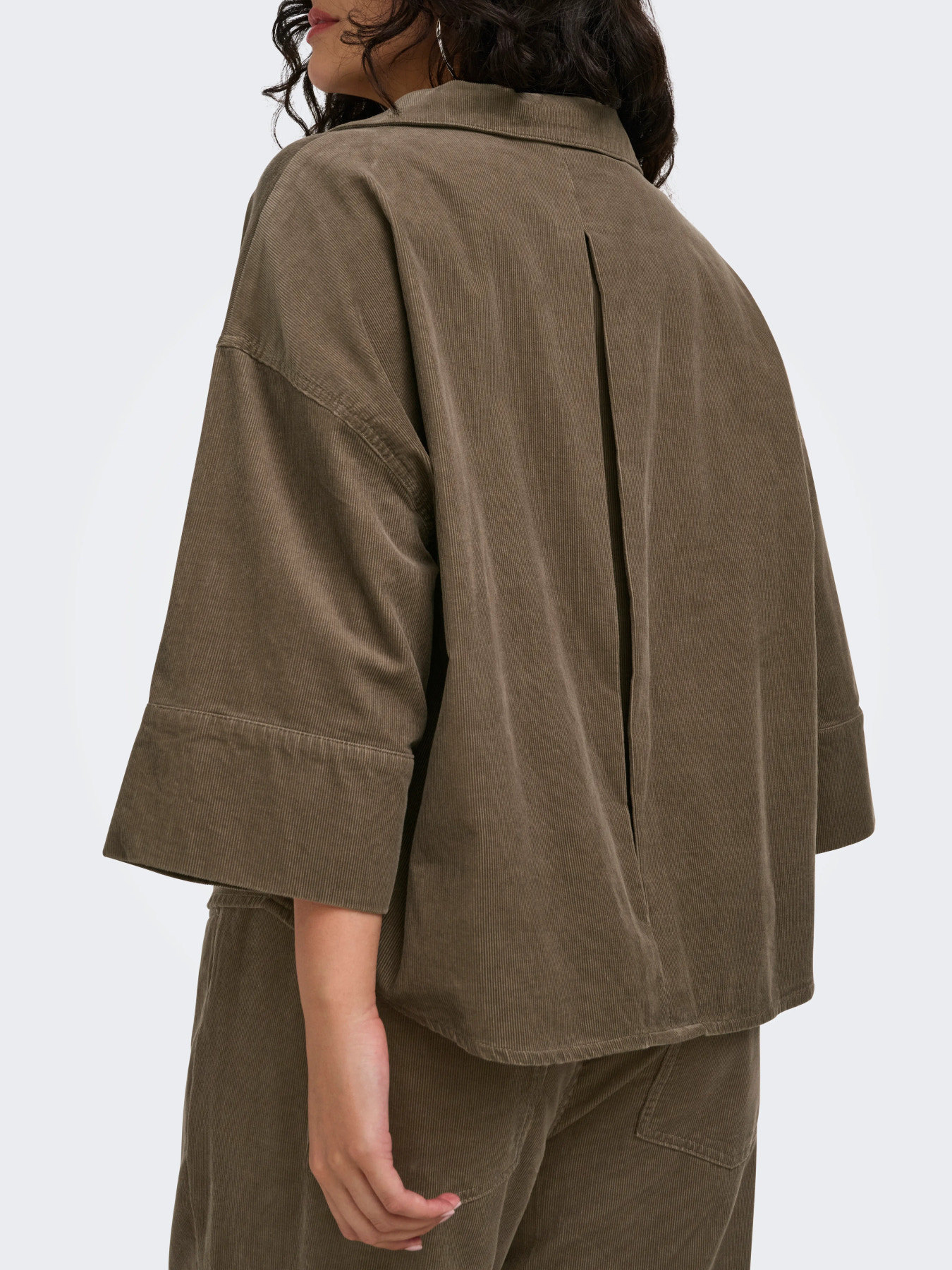CARNESSA 3/4 CORD SHIRT Walnut - Bild 5