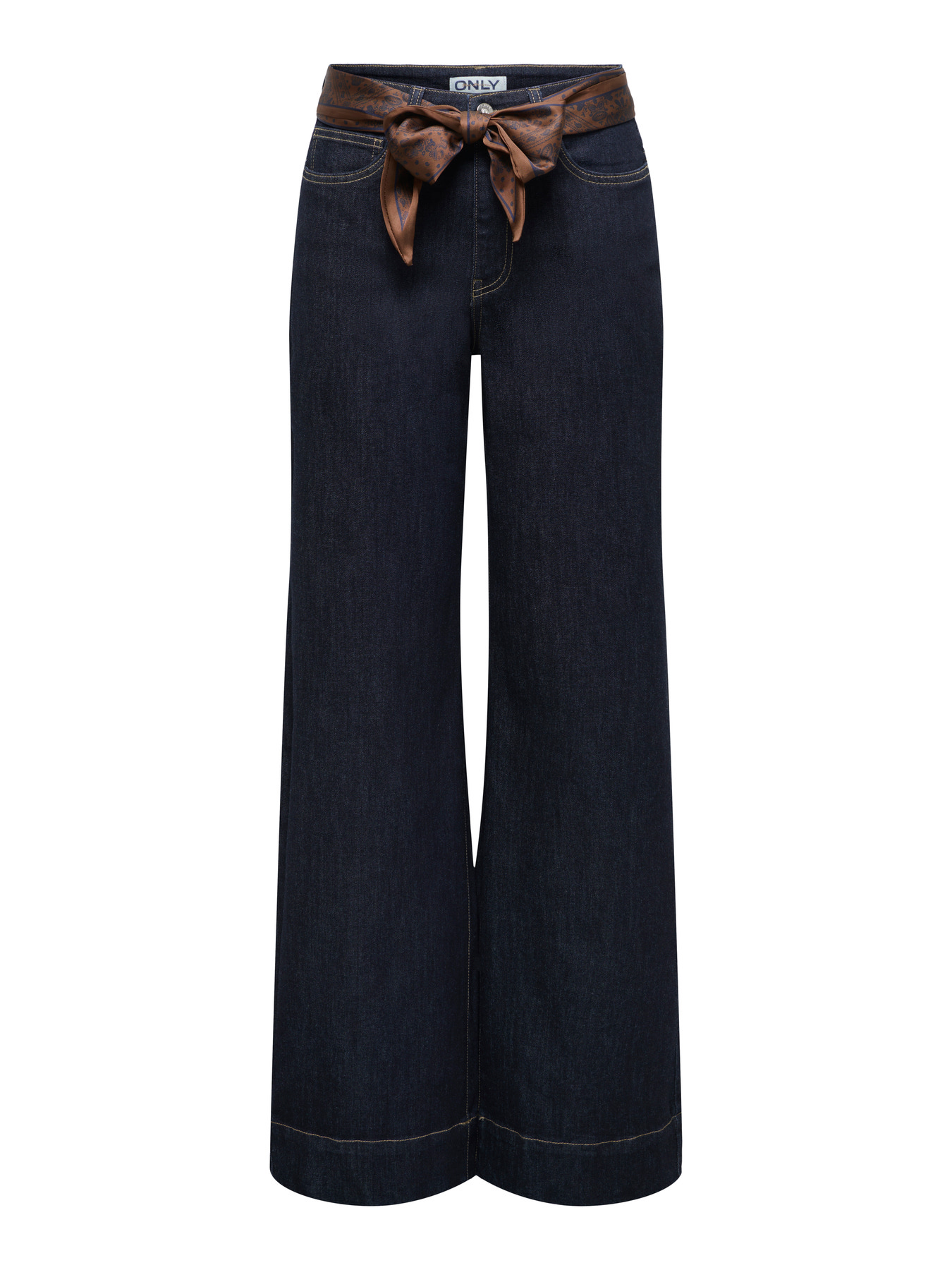 ONLMADISON BLUSH HW WD SCARF Dark Blue Denim